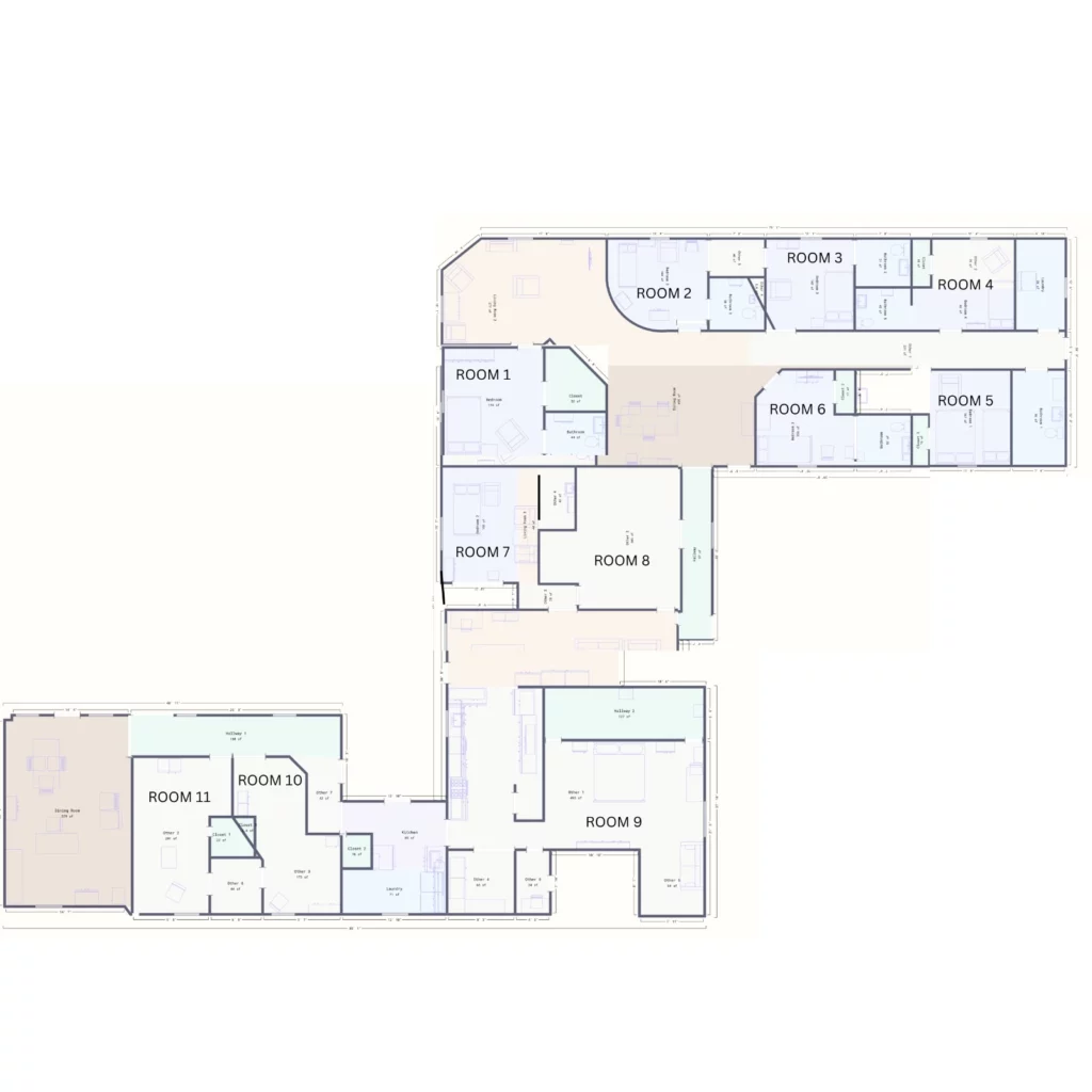 Forest Cottage Senior Care community floor plan