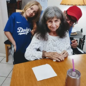 Ms Sandy With Family Getting Ice Cream