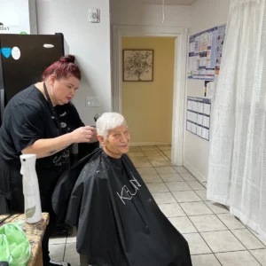 Ms Sonia Getting Haircut