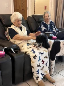 Forest-cottage-senior-care-golden-doodle-therapy-sanam-ms-kathy-4 Large