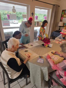 Forest cottage staff bingo game