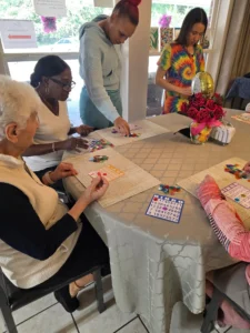 Forest cottage staff bingo game