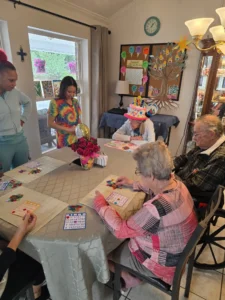 Forest cottage staff bingo game
